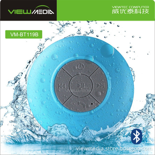 Suction holder silicon waterproof wireless speaker cheap Bluetooth speaker VM-BT119B